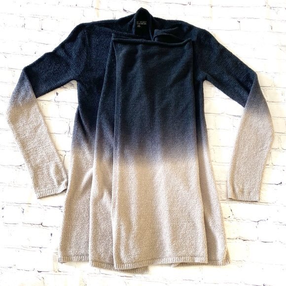 BAREFOOT DREAMS bamboo Chic lite Calypso Open Waterfall Cardigan S/M Cozy Cabin - Picture 7 of 10